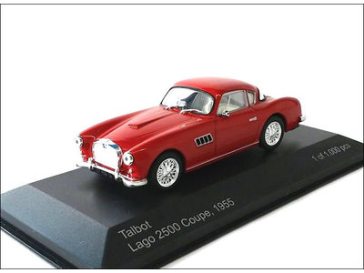 WhiteBox  Talbot Lago 2500 Coupe 1955 red - Model car 1:43