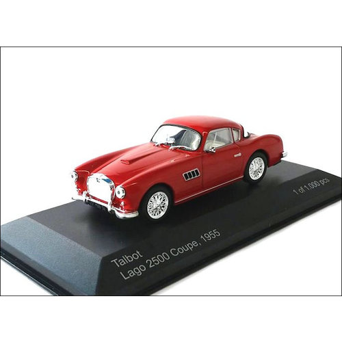 WhiteBox  Modelauto Talbot Lago 2500 Coupe 1:43 rood 1955 | WhiteBox