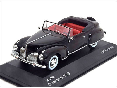 WhiteBox  Lincoln Continental 1939 schwarz - Modellauto 1:43