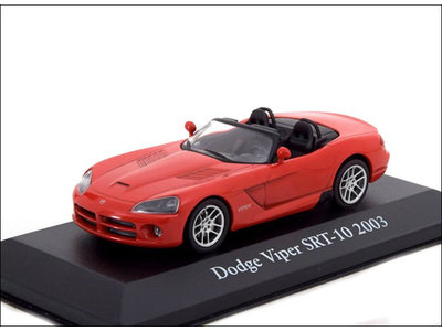 Atlas (Editions Atlas)  Dodge Viper SRT-10 2003 red - Model car 1:43