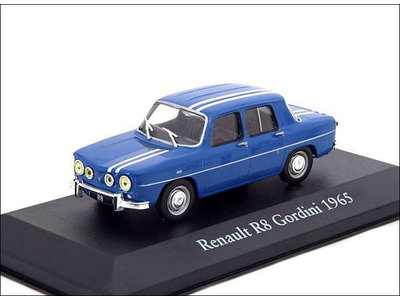 Atlas (Editions Atlas)  Renault 8 Gordini 1965 blauw - Modelauto 1:43