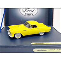 Ford Thunderbird Coupe 1955 geel - Modelauto 1:43