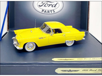 Motorhead Miniatures  Ford Thunderbird Coupe 1955 yellow - Model car 1:43