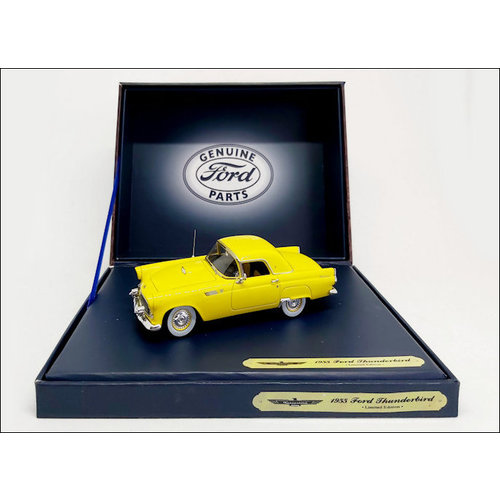 Motorhead Miniatures  Modellauto Ford Thunderbird Coupe 1:43 gelb 1955 | Motorhead Miniatures