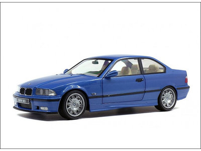 Solido  BMW M3 Coupe (E36) 1990 blauw metallic - Modelauto 1:18