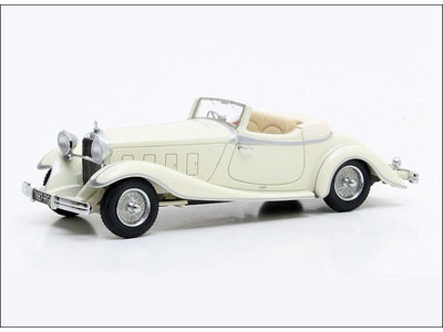 Matrix Scale Models  Delage D8S De Villars Roadster 1933 cream - Model car 1:43