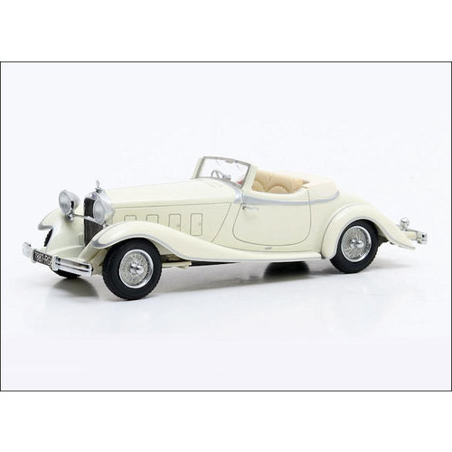 Matrix Scale Models  Delage D8S De Villars Roadster 1933 cream - Model car 1:43