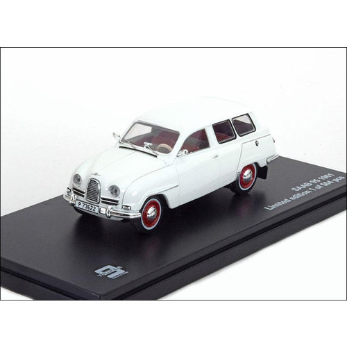 Triple9 Collection  Saab 95 1961 wit - Modelauto 1:43