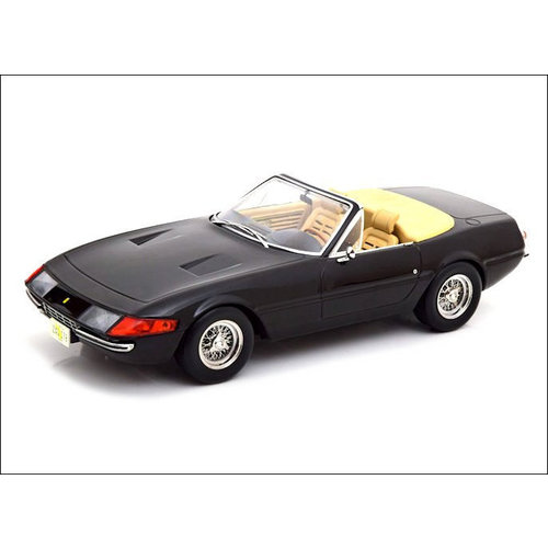 KK-Scale  Modellauto Ferrari 365 GTS/4 Daytona Cabrio 1:18 (US-Version) schwarz 1969 | KK-Scale