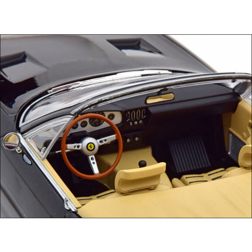 KK-Scale  Modelauto Ferrari 365 GTS/4 Daytona Cabrio 1:18 (US-Version) zwart 1969 | KK-Scale