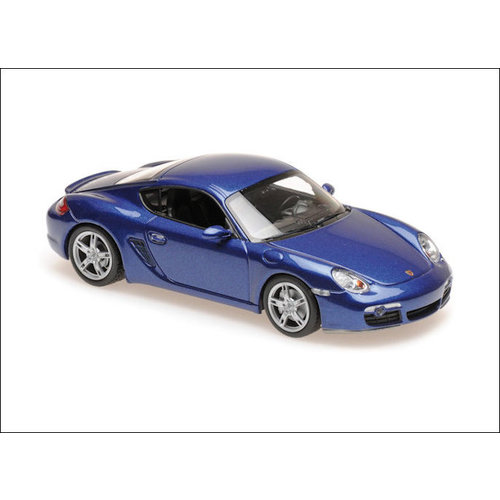 Maxichamps  Modelauto Porsche Cayman S 1:43 blauw metallic 2005 | Maxichamps