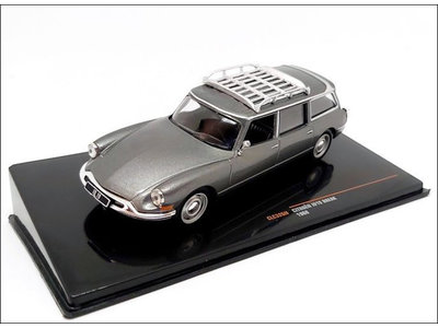 Ixo Models  Citroen ID 19 Break 1960 grey metallic - Model car 1:43