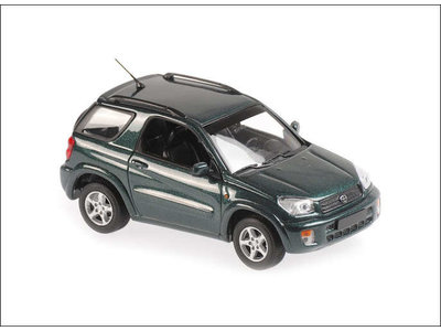 Maxichamps  Toyota RAV4 2000 dark green metallic - Model car 1:43