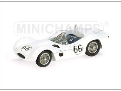 Minichamps  Maserati Tipo 61 1960 No. 66 wit - Modelauto 1:43
