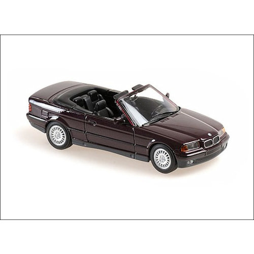 Maxichamps  Modelauto BMW 3-Serie Cabriolet (E36) 1:43 paars metallic 1993 | Maxichamps