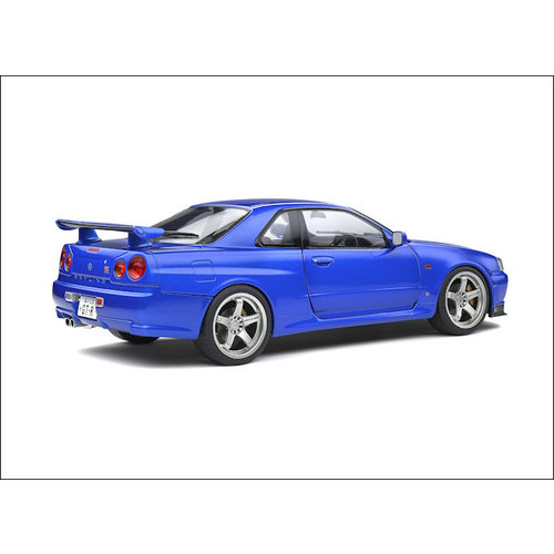 Solido  Modellauto Nissan Skyline GT-R (R34) 1:18 blau metallic 1999 | Solido