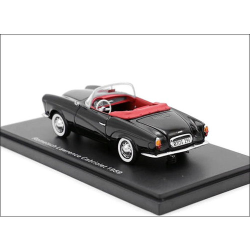 BoS Models (Best of Show)  Modellauto Rometsch Lawrence Cabriolet 1:43 schwarz 1959 | BoS Models