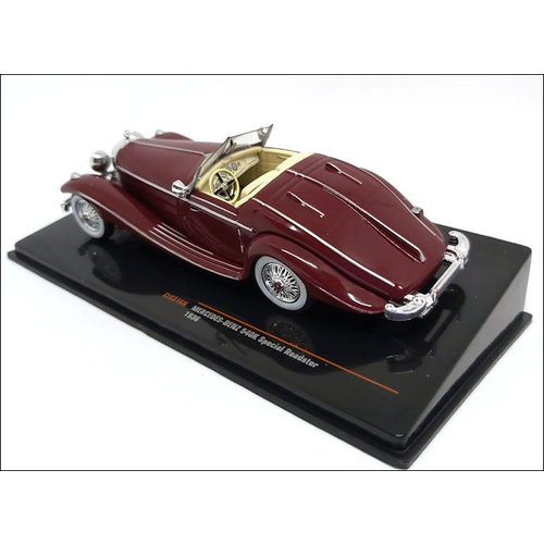 Ixo Models  Modelauto Mercedes-Benz 540K Special Roadster 1:43 donkerrood 1936 | Ixo Models