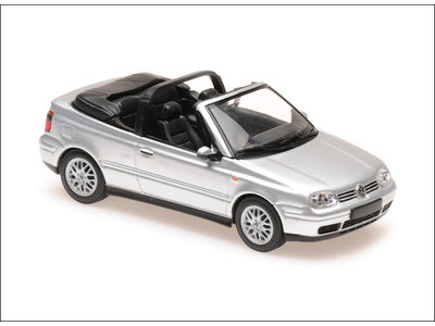 Maxichamps  Volkswagen Golf IV Cabriolet 1998 silber - Modellauto 1:43