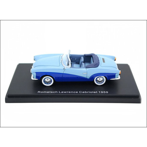 BoS Models (Best of Show)  Modelauto Rometsch Lawrence Cabriolet 1:43 blauw/lichtblauw 1959 | BoS Models