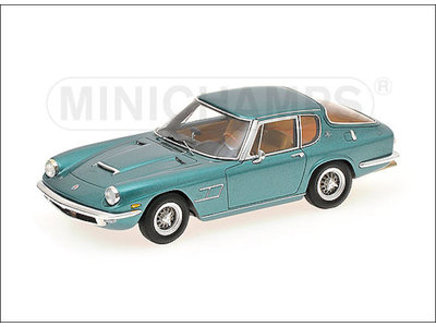 Minichamps  Maserati Mistral Coupe 1966 groen metallic - Modelauto 1:43