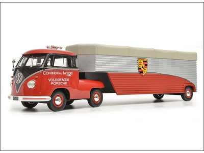 Schuco  Volkswagen T1b Renntransporter Continental Motors - Modelauto 1:18