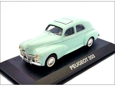 Atlas (Editions Atlas)  Peugeot 203 hellgrün - Modellauto 1:43