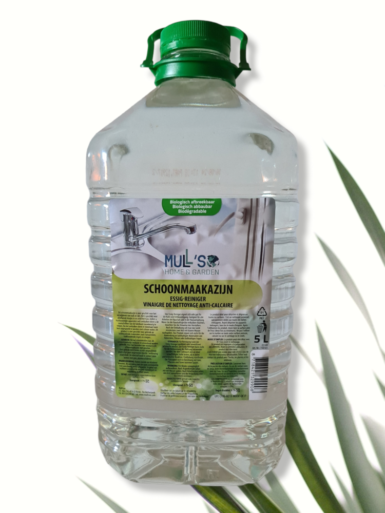 Mullrose Essigreiniger 5 Liter PET-Flasche | Kraftvolles Reinigungsmittel für jede Aufgabe! Mullrose Essigreiniger 5 Liter PET-Flasche | Kraftvolles Reinigungsmittel für jede Aufgabe!