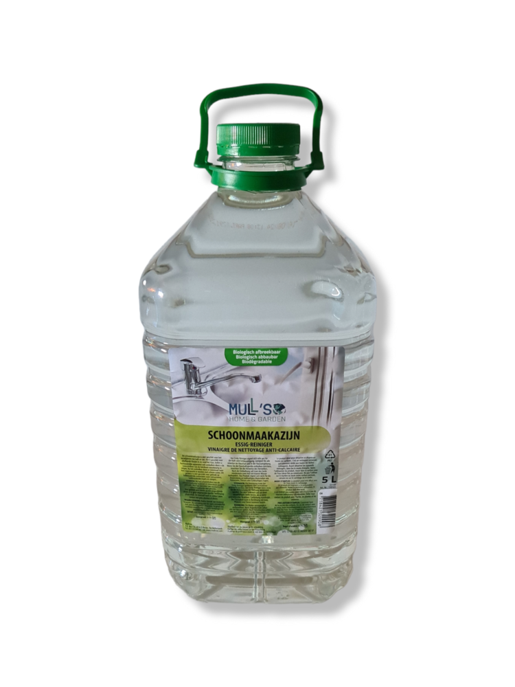 Mullrose Essigreiniger 5 Liter PET-Flasche | Kraftvolles Reinigungsmittel für jede Aufgabe! Mullrose Essigreiniger 5 Liter PET-Flasche | Kraftvolles Reinigungsmittel für jede Aufgabe!