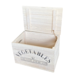 Mullrose Wooden box - white - VEGETABLES Mullrose Wooden box - white - VEGETABLES