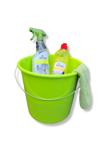 Mullrose Plastic household bucket - 10 liter - green Mullrose Plastic household bucket - 10 liter - green