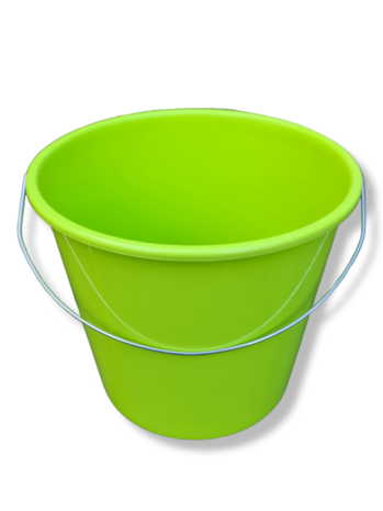 Mullrose Plastic household bucket - 10 liter - green Mullrose Plastic household bucket - 10 liter - green