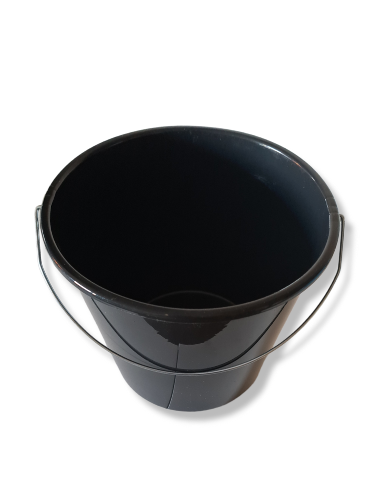 Mullrose Haushaltseimer | 10 Liter | Schwarz