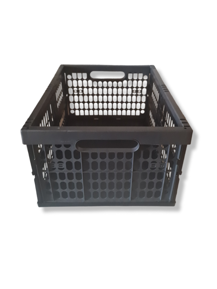 Mullrose Folding crate - 32 liter - anthracite/black Mullrose Folding crate - 32 liter - anthracite/black