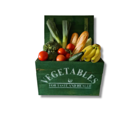 Mullrose Houten Kist |  Groen  |  'VEGETABLES' Mullrose Houten Kist |  Groen  |  'VEGETABLES'