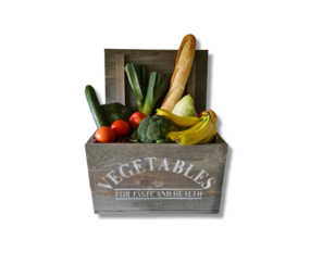 Mullrose Holzkiste | Grau | 'GEMÜSE' Mullrose Holzkiste | Grau | 'GEMÜSE'