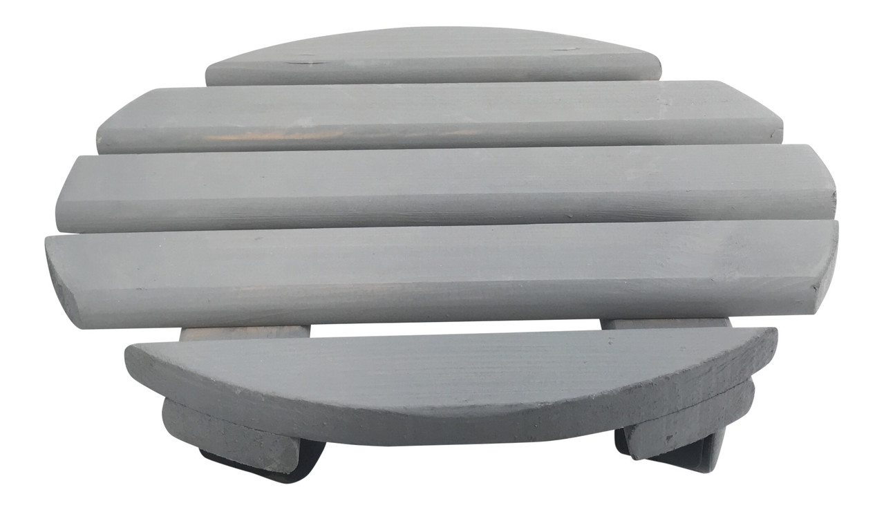 Mullrose Plant trolley - grey wash - dia. 30cm Mullrose Plant trolley - grey wash - dia. 30cm