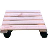 Mullrose Wooden square plant trolley - 30x30cm Mullrose Wooden square plant trolley - 30x30cm