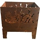 Mullrose Fire basket Momo - square 40x40cm - rust Mullrose Fire basket Momo - square 40x40cm - rust