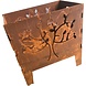 Mullrose Fire basket Momo - square 40x40cm - rust Mullrose Fire basket Momo - square 40x40cm - rust