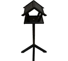 Mullrose Stilvolles Vogelhaus Futtertisch auf Ständer Schwarz | Locke Vögel in deinen Garten! Mullrose Stilvolles Vogelhaus Futtertisch auf Ständer Schwarz | Locke Vögel in deinen Garten!