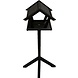 Mullrose Bird house - bird feeder table on stand - black Mullrose Bird house - bird feeder table on stand - black