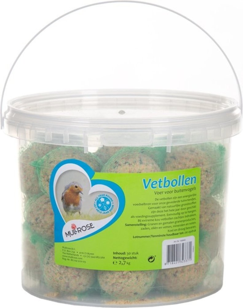 Mullrose Vetbollen in emmer 2,7 kilo