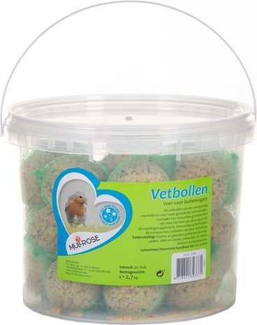 Mullrose Vetbollen in emmer 2,7 kilo