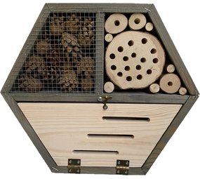 Mullrose Insektenhaus - Insektenhotel - Schmetterlingskasten - grau Mullrose Insektenhaus - Insektenhotel - Schmetterlingskasten - grau