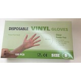 Mullrose Vinyl wegwerphandschoenen transparant poedervrij maat S doos 100 stuks Mullrose Vinyl wegwerphandschoenen transparant poedervrij maat S doos 100 stuks