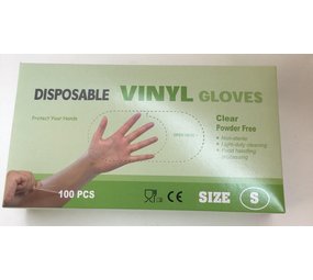 Mullrose Disposible vinyl gloves - size S - 100pc per box Mullrose Disposible vinyl gloves - size S - 100pc per box