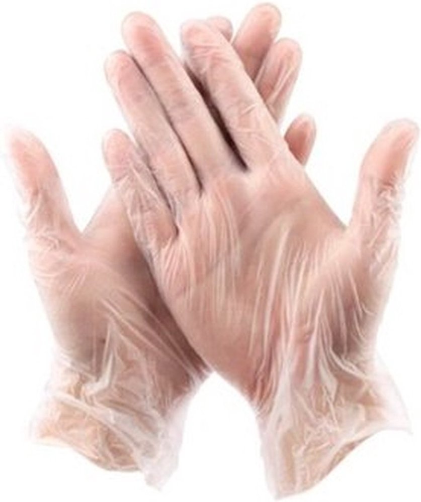 Mullrose Vinyl wegwerphandschoenen transparant poedervrij maat S doos 100 stuks