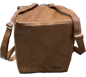 Mullrose Stilvolle Vintage Kühltaschen-Rucksack aus Kunstleder - Halte deine Snacks unterwegs frisch!