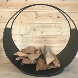 Mullrose Firewood storage - metal - black Mullrose Firewood storage - metal - black